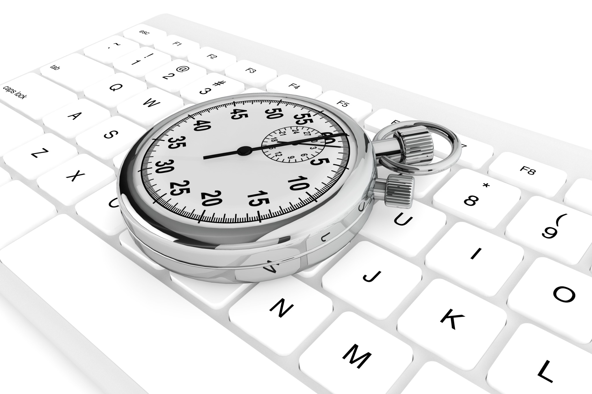 Учет рабочего времени: секундомер на клавиатуре